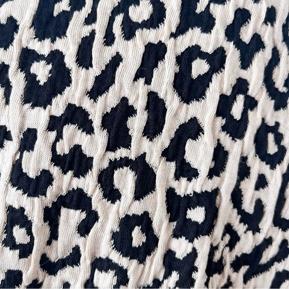 Joseph Ribkoff Black Tan Leopard Print Knit Zip Jacket Size 12/Large - Picture 5 of 8